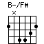chord B-/F#
