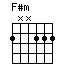 chord F#m