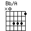 chord Bb/A