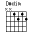 chord D#dim
