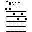 chord F#dim