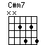 chord C#m7