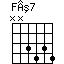chord Fº7