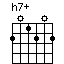 chord h7+