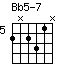 chord Bb5-7
