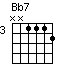 chord Bb7